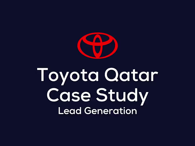 Cover image for Toyota's Ramadan Lead Campaign