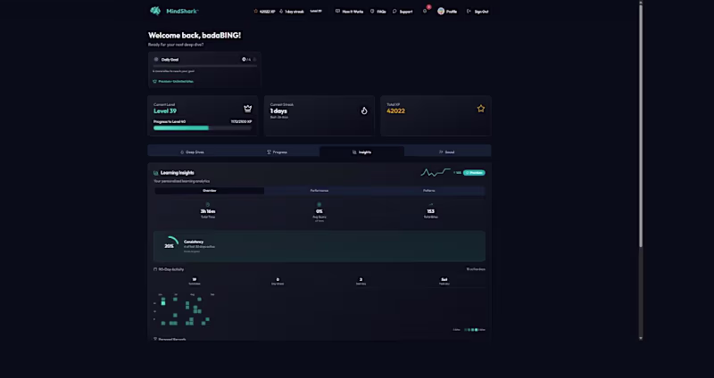 Cover image for MindShark — Learning Analytics & Insights