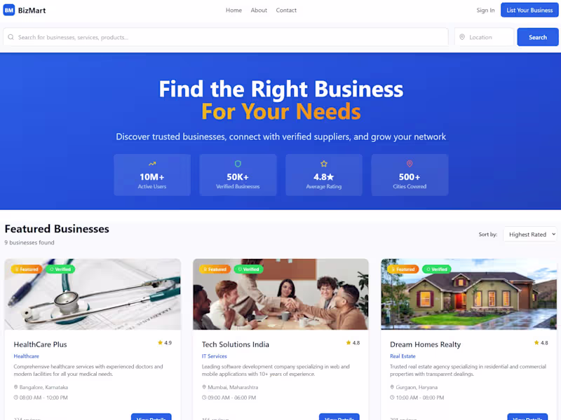 Cover image for Local Business Directory - Fullstack | Mobile Friendly