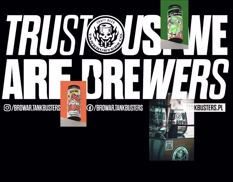 Cover image for TANKBUSTERS - brand, merch, labels design