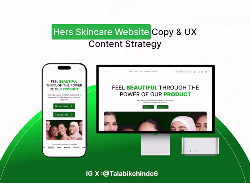 Cover image for My UX/UI Journey on a Beauty Website Design