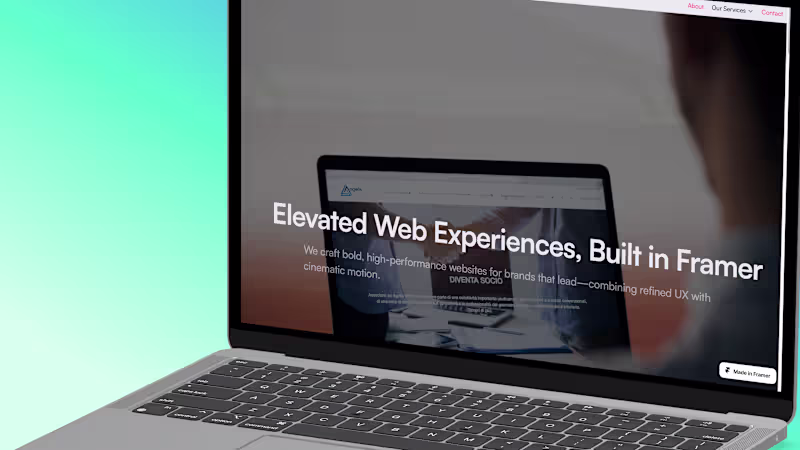 Cover image for 🚀 Startup Landing Page (Framer)