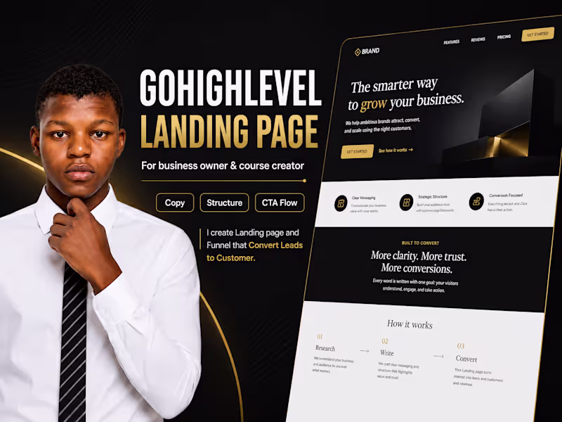 Cover image for GoHighLevel Landing Page Design That Converts Leads to Customers