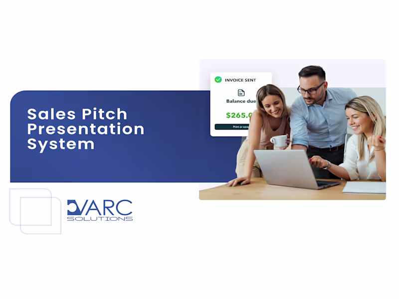 Cover image for VARC Solutions Sales Presentation System