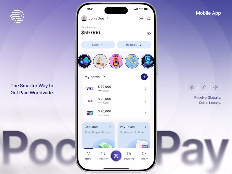 Cover image for PocketPay: Global Payment Platform for