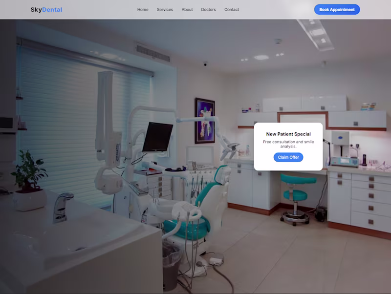 Cover image for Sky Dental is a modern