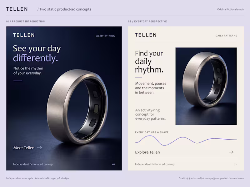 Cover image for TELLEN — Consumer Tech Launch Ad Design