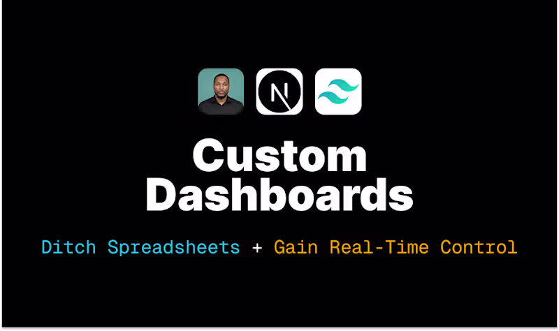 Cover image for Custom Dashboards & Admin Panels