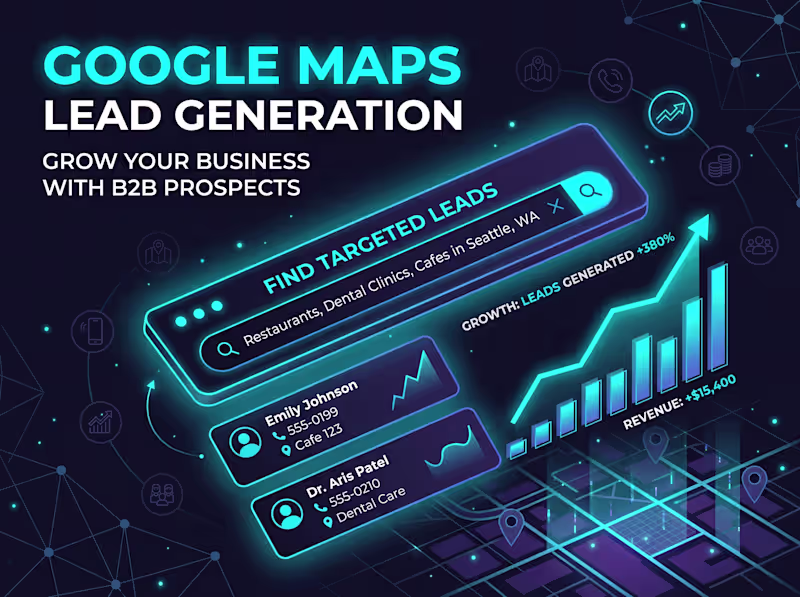 Cover image for B2B Lead Generation - Verified Local Business Leads (Google Maps