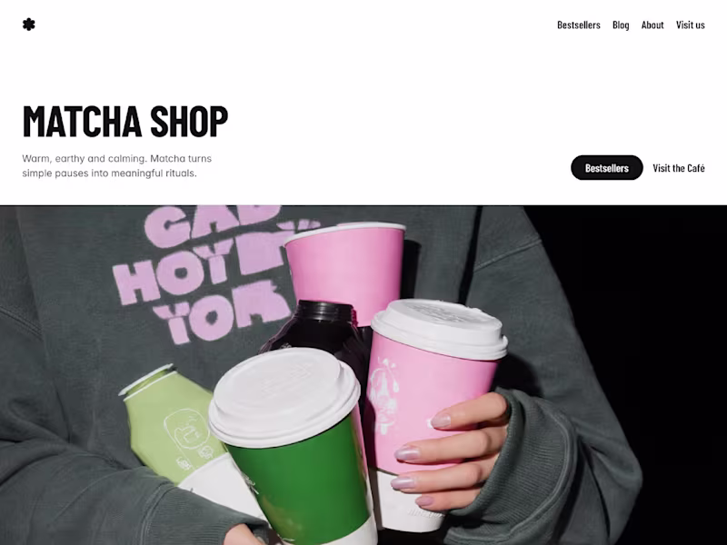 Cover image for Matcha Shop Framer Template