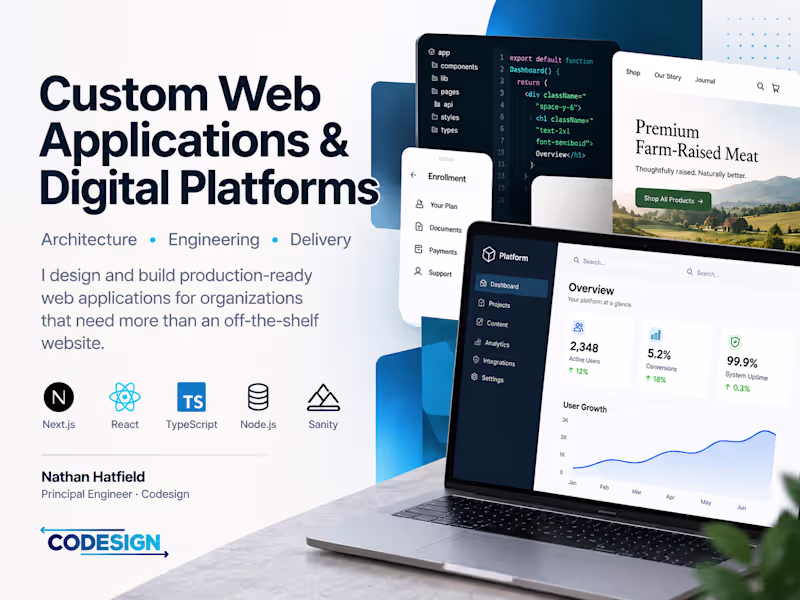 Cover image for Custom Web Applications & Digital Platforms