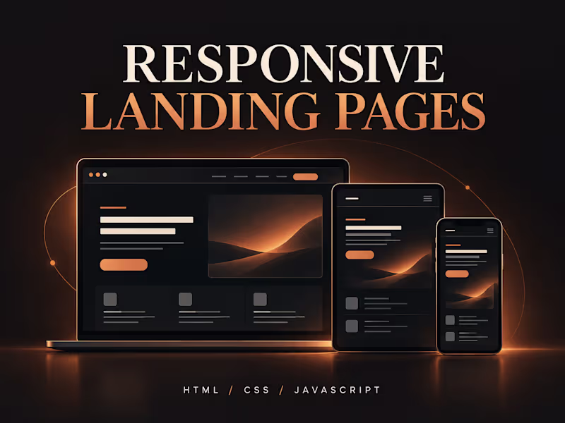 Cover image for Responsive Landing Page Development