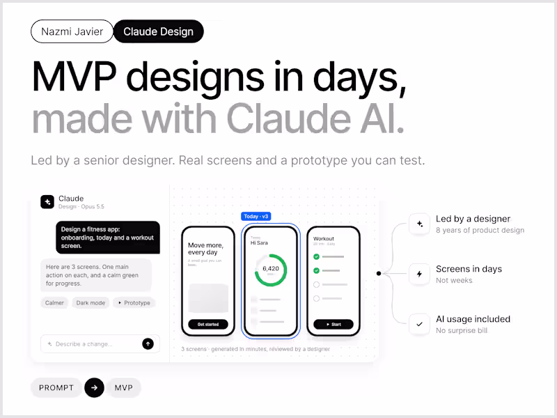 Cover image for AI MVP Design with Claude