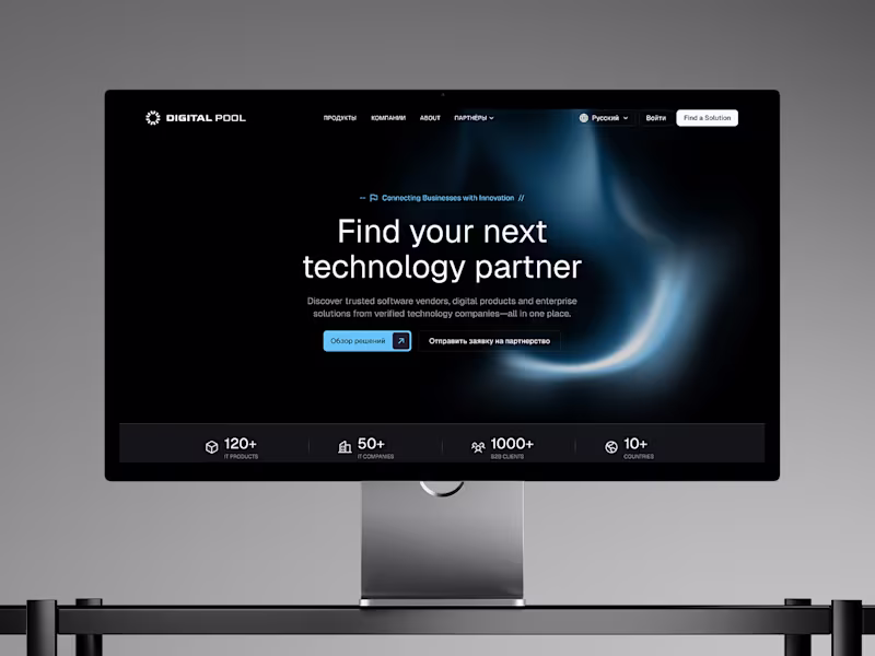 Cover image for Digital Pool — Website Redesign
