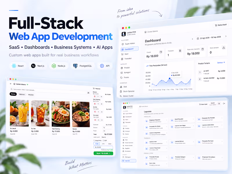 Cover image for I will build a custom full-stack web application