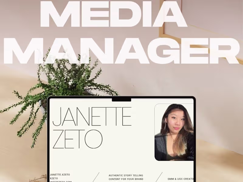 Cover image for Social Media Manager + UGC Content Creation
