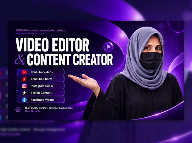 Cover image for video editor content creator