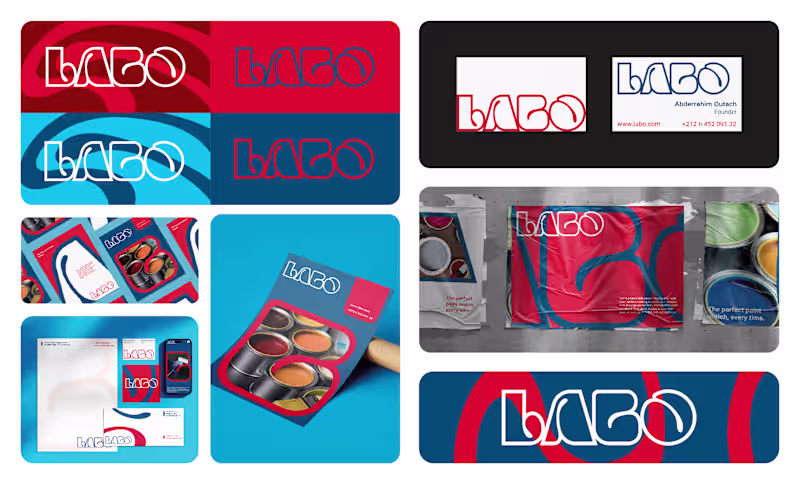Cover image for Brand identity project for Labo,