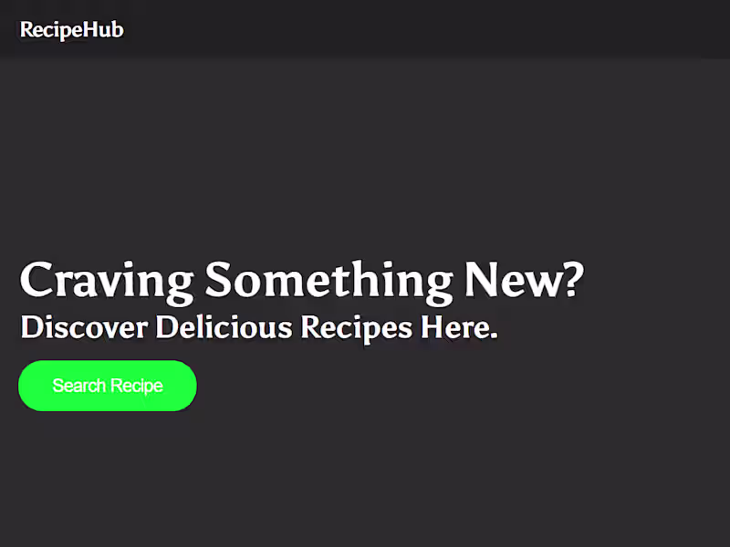 Cover image for Recipe App