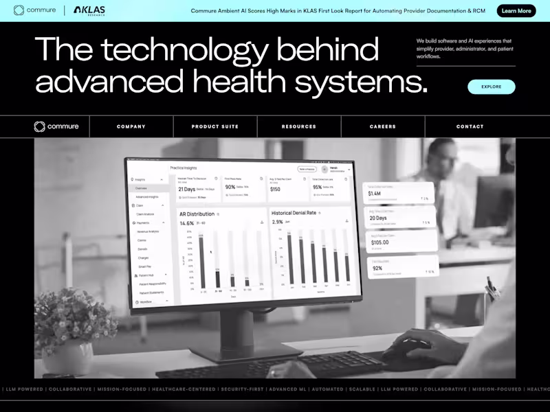 Cover image for Commure Webflow Site