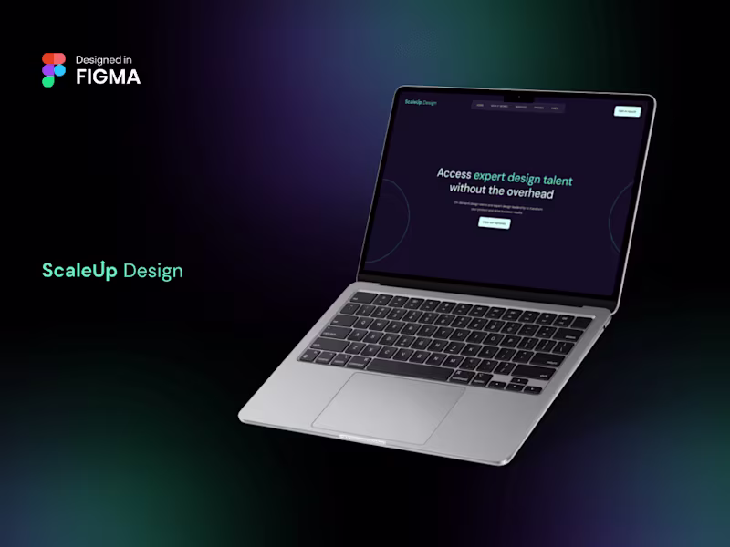 Cover image for ScaleUp Design | Webflow landing page development