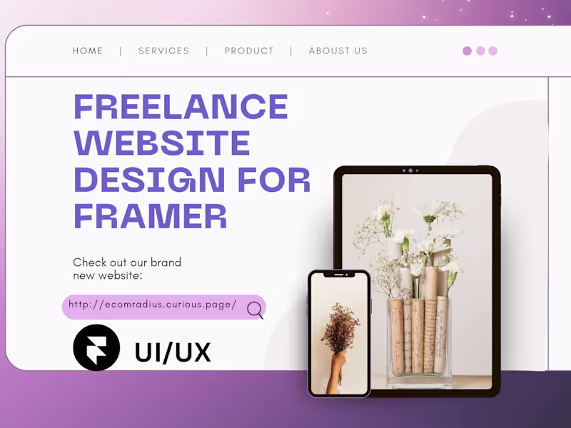 Cover image for Freelance website design for framer