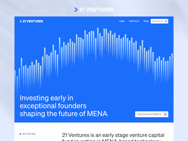 Cover image for 21 Ventures — Design + Framer Development
