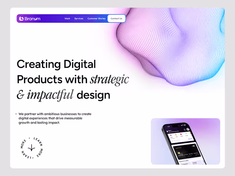 Cover image for Brany Agency Website Design