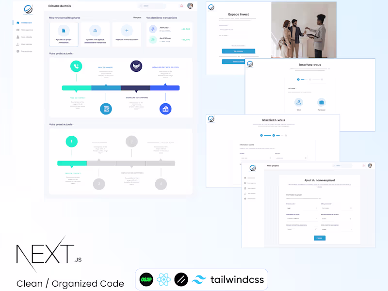 Cover image for Espace Invest - Next.js Dashboard
