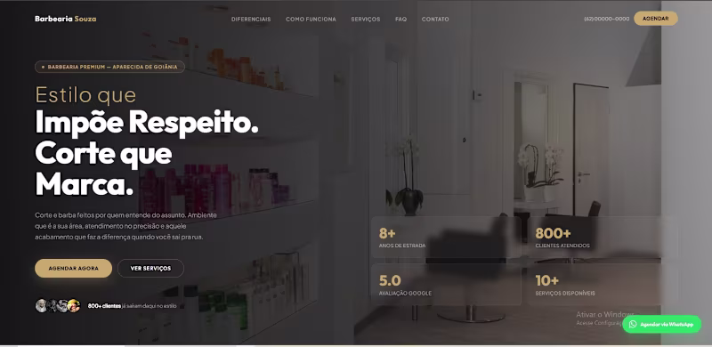 Cover image for HTML landing page built for
