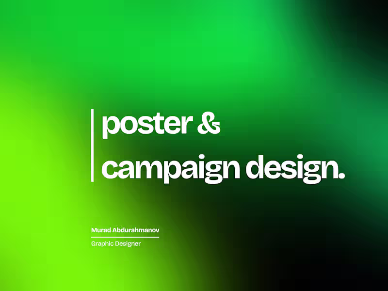 Cover image for Poster & Campaign Design