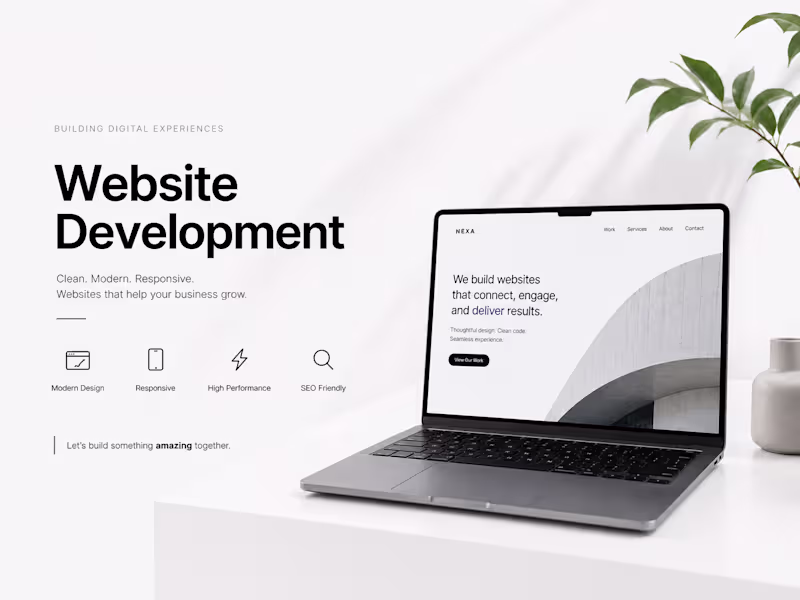 Cover image for Custom Website Development (HTML/CSS/JS)