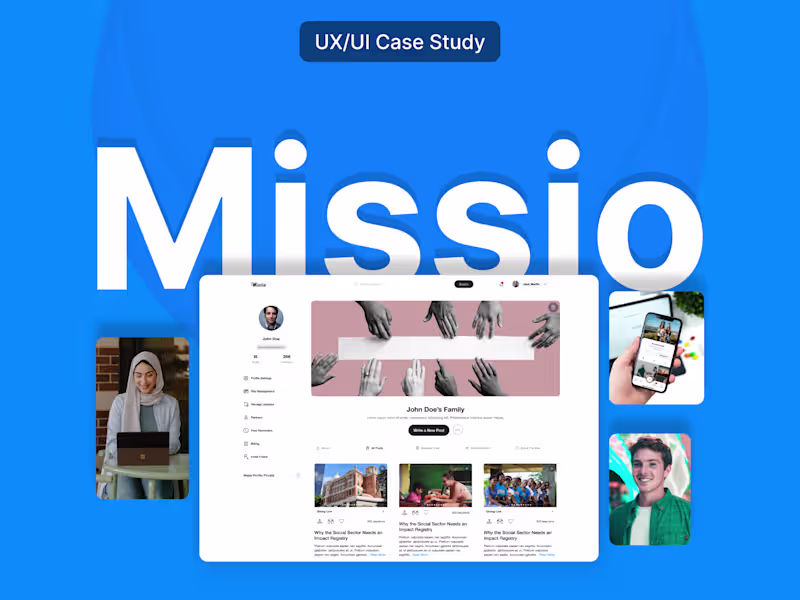 Cover image for Missio App - Product Design Case Study
