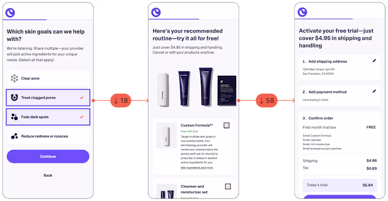 Cover image for Curology — Reducing friction in sign-up and onboarding