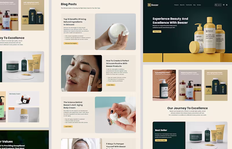 Cover image for A complete web design project for Beezer(WebDesign-UIUX Design)