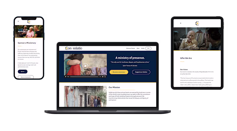Cover image for Website redesign for a Catholic