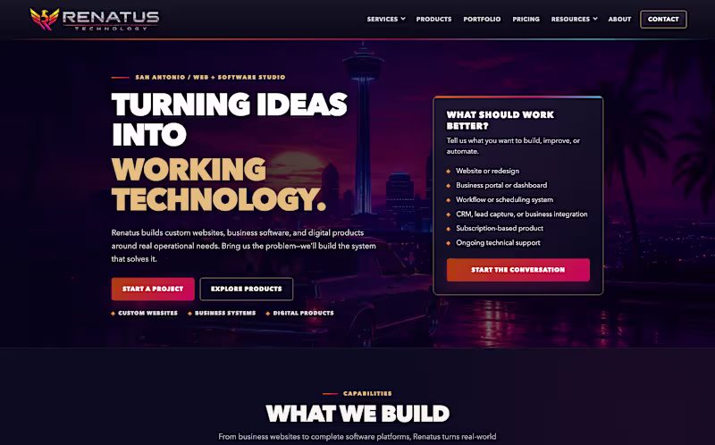 Cover image for Renatus — Building a Custom Software & Web Development Studio