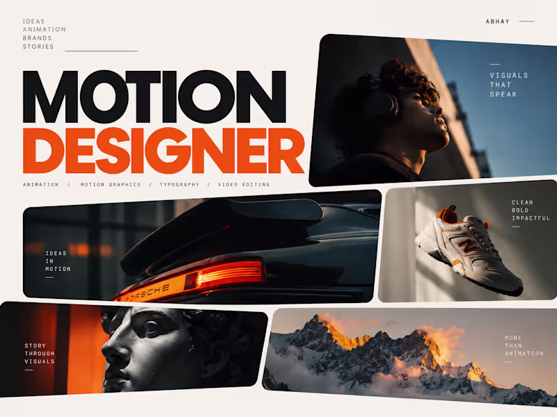 Cover image for Motion Graphics & Animation