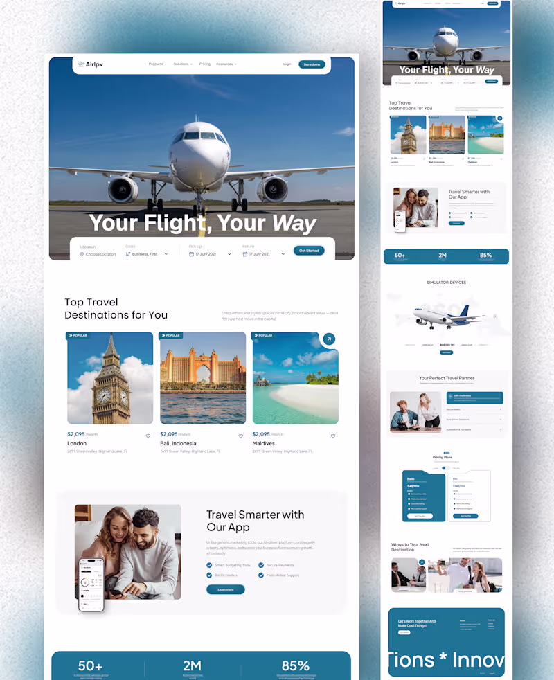 Cover image for Designed this Airline Ticket Booking
