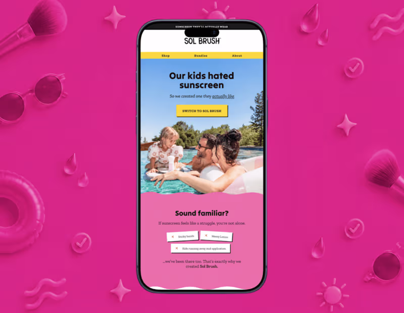 Cover image for Sol Brush Parent-Focused Welcome Email Design
