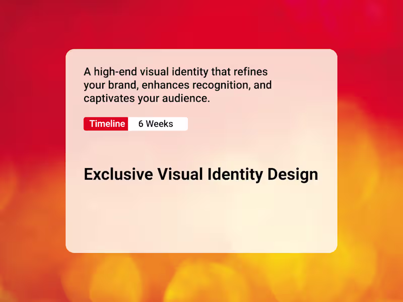 Cover image for Exclusive Visual Identity Design