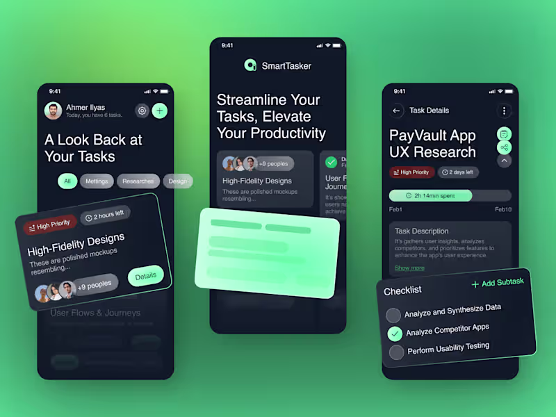 Cover image for SmartTasker Mobile App - Task Management Redefined