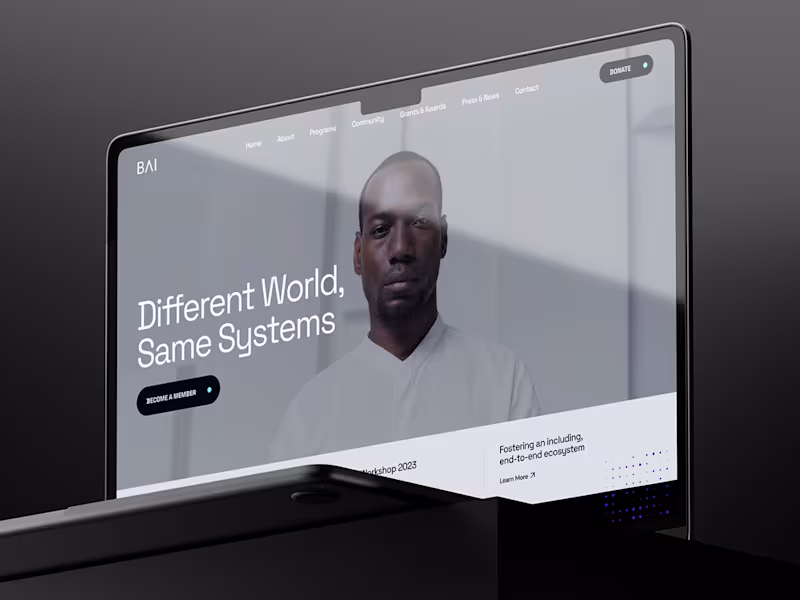 Cover image for Homepage design we created for
