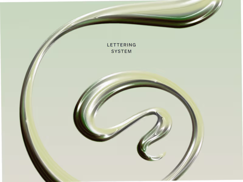 Cover image for Plant-Inspired Lettering System