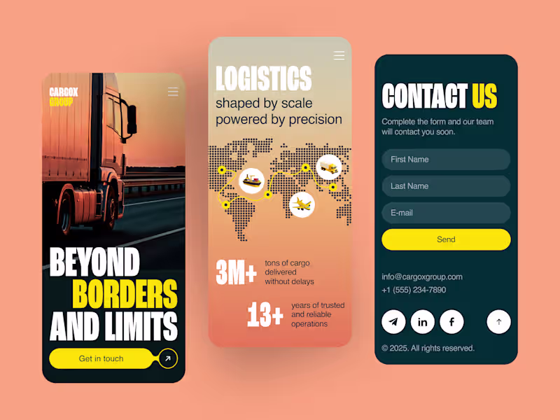 Cover image for Logistics Mobile App Design