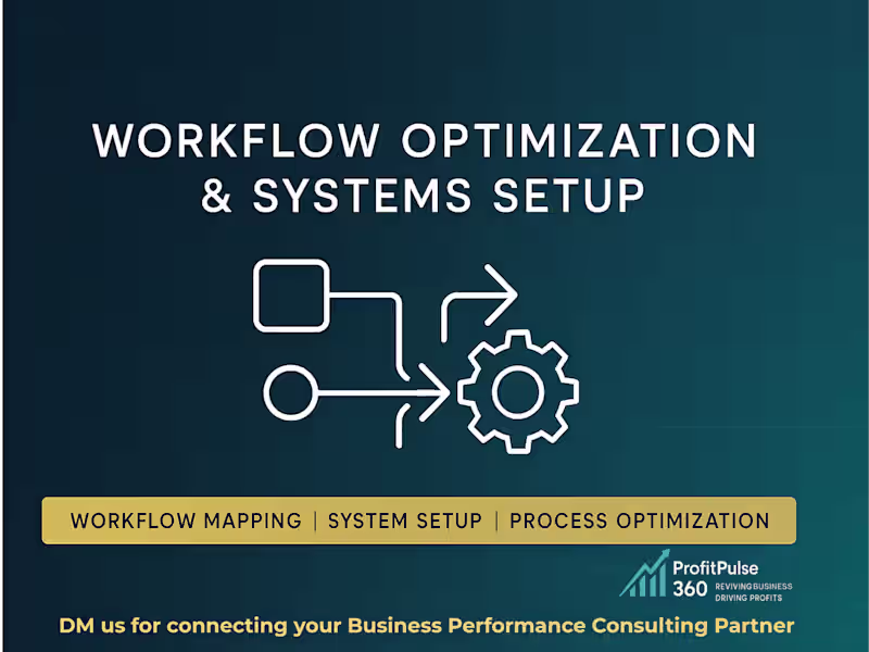 Cover image for Workflow Optimization & Systems Setup