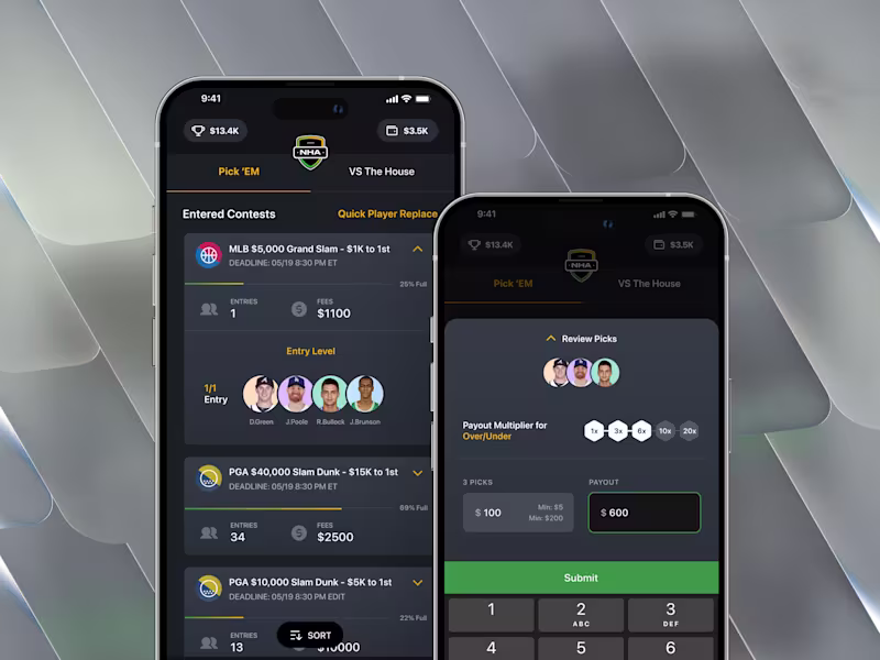 Cover image for Sports Betting App Design (Dark Mode)