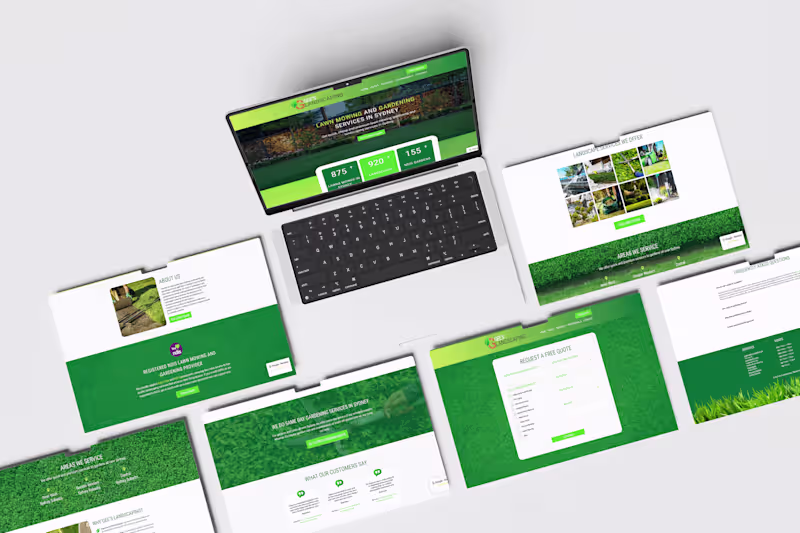 Cover image for Gee’s Landscaping – Complete Branding & Website Solution