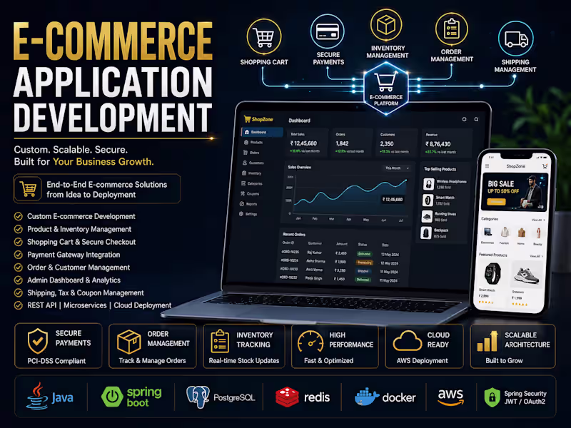Cover image for E-commerce Application Development