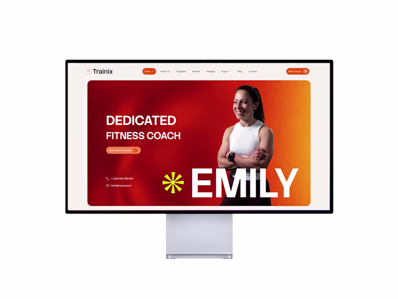 Cover image for 🚀 Tranix – Gym & Fitness Coach Framer Template